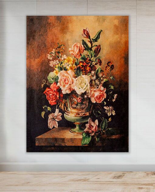 Timeless Floral Elegance Art - Atifa Printed
