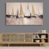 Retouched Sailing Harmony – Nautical Abstract Art
