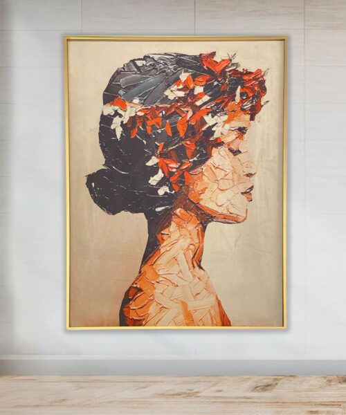 Radiant Elegance Portrait - Atifa Printed