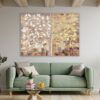 169v Retouched Golden Seasons – Nature-Inspired Abstract 120x80 cm
