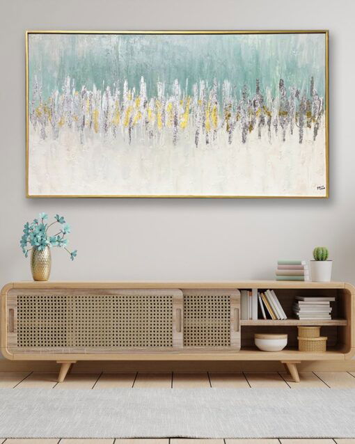 Azure Glow – Modern Abstract Art