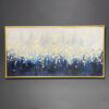 Golden Bloom Cascade – Abstract Floral Artwork