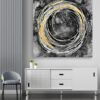 Eternal Motion: Abstract Circle Canvas