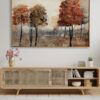 Autumn Glow Forest Scene - Atifa Printed