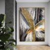 Golden Arc Symphony – Modern Abstract Art