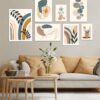 Earthly Harmony: Abstract Gallery Wall Printed Canvas Set
