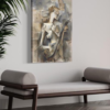 Cubist Symphony: Abstract Guitar Composition - Printed Canvas