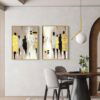 Retouched Golden Silhouettes – Contemporary Abstract Art