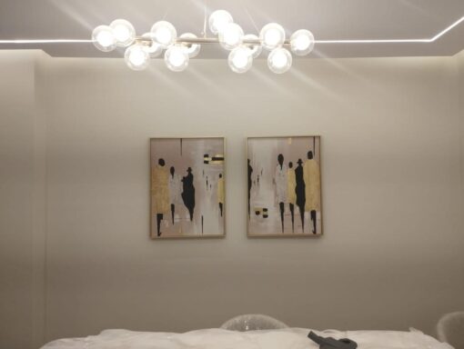 Retouched Golden Silhouettes – Contemporary Abstract Art - Image 5