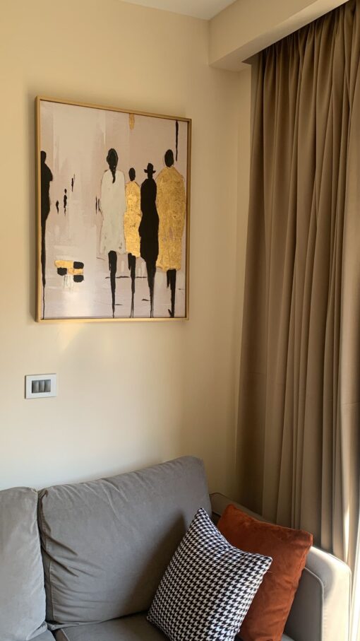Retouched Golden Silhouettes – Contemporary Abstract Art - Image 7