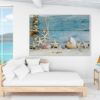 "Seaside Tranquility: Coastal Treasures - Printed Canvas"
