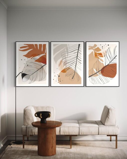 Autumn Leaves Harmony Set – Printed Canvas