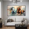 Galloping Horses Printed Canvas