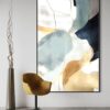 Dreamscape of Blues and Gold – Printed Canvas