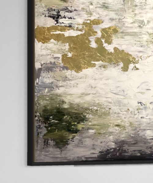 WhatsApp Image 2024 03 25 at 11.01.26 AM 3 Gold and Black with Touch of Olive Abstract Art 150*80 cm
