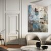 Blue and Earthy Abstract Wall Art