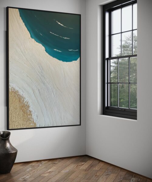 WhatsApp Image 2024 03 25 at 11.01.30 AM 7 Serene Shoreline: Coastal Blue and Sand Wall Art 100*150 cm