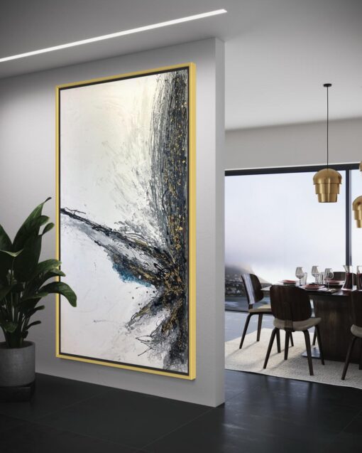 Modern Burst Abstract Artwork 85*145 Cm - Image 2