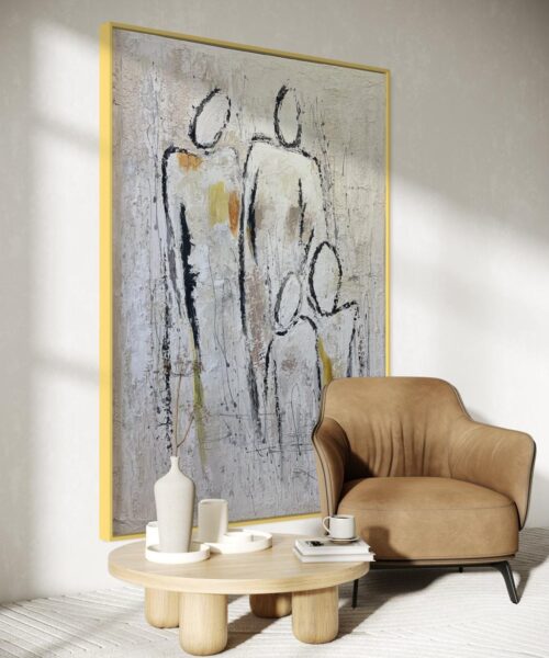 WhatsApp Image 2024 05 22 at 11.51.27 AM 5 Modern Abstract Family Figures Painting135*90 cm
