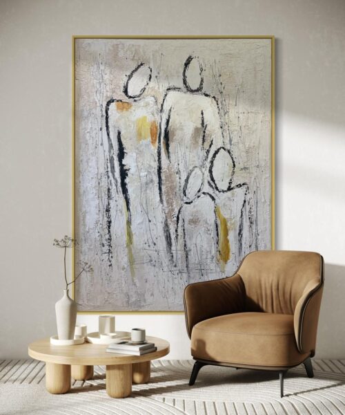 Modern Abstract Family Figures