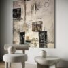 Neutral Abstract Textured Painting
