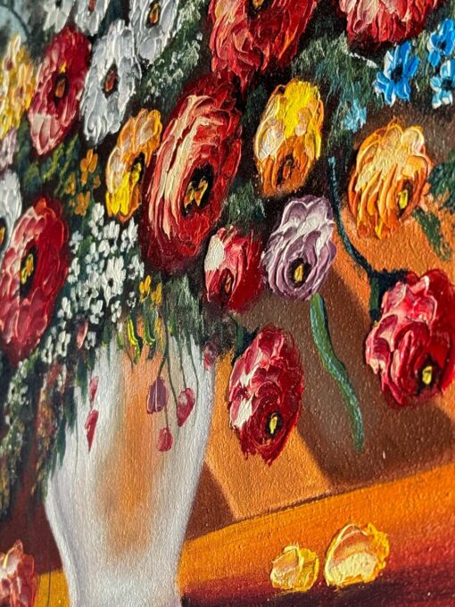 Oil painting Flower 76*56 cm - Image 3