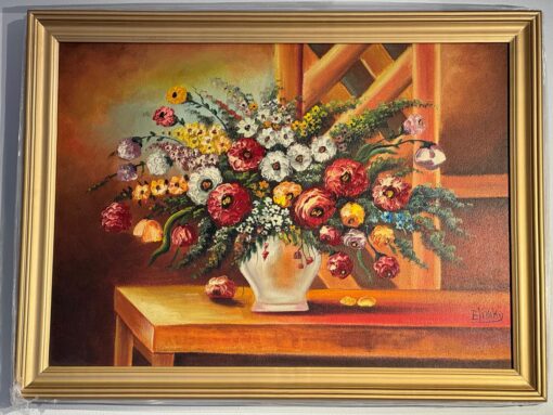 Oil painting Flower 76*56 cm - Image 4