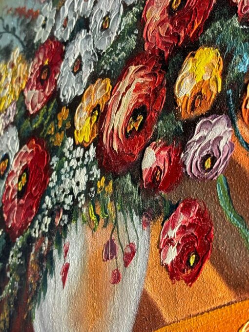 Oil painting Flower 76*56 cm - Image 5
