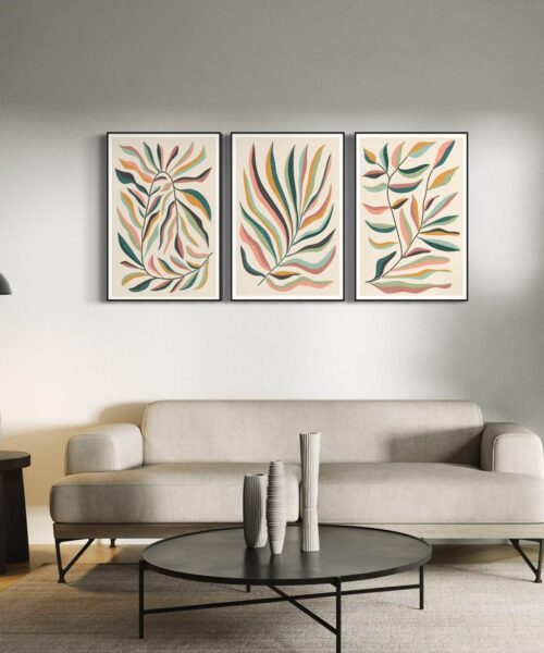 Serene Botanicals – Printed Canvas Triptych ( 3pcs)