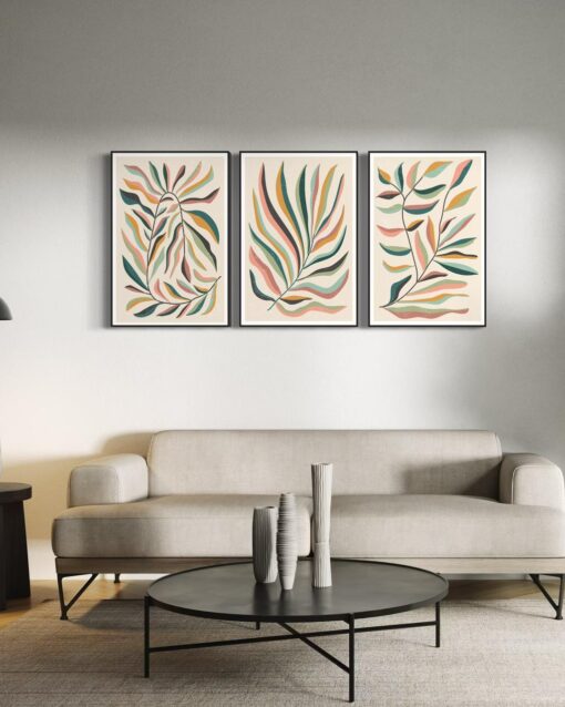 Serene Botanicals – Printed Canvas Triptych ( 3pcs)