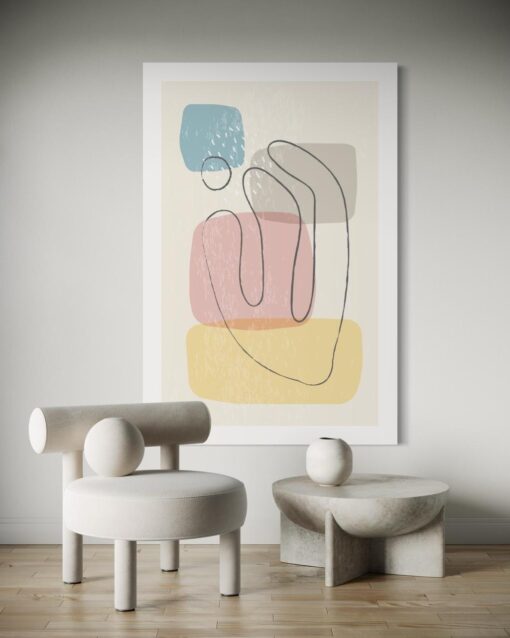 Pastel Serenity – Printed Canvas - Image 2