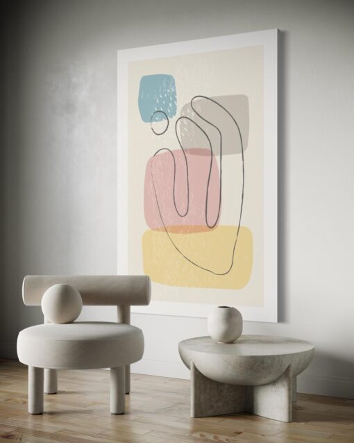 Pastel Serenity – Printed Canvas