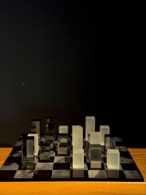 Elegant Frosted Glass Chess - Image 2