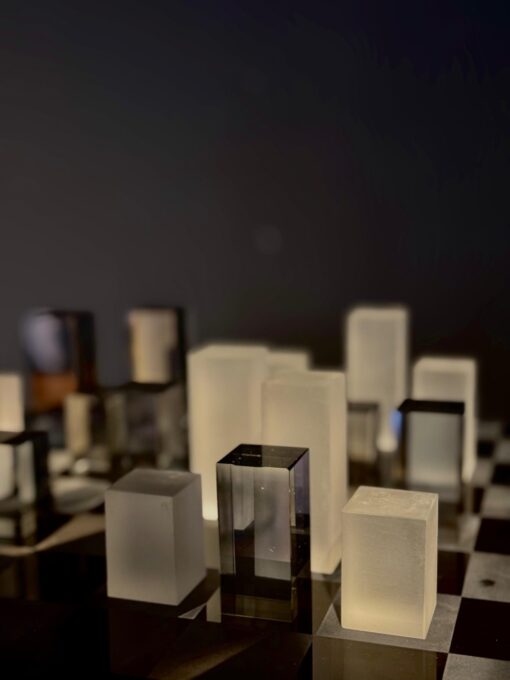 Elegant Frosted Glass Chess - Image 3