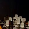 Elegant Frosted Glass Chess