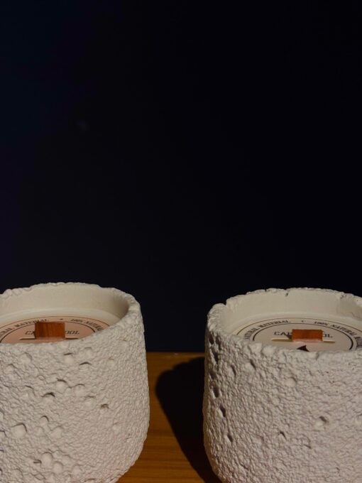 Textured Scented Candle 2pcs - Image 2
