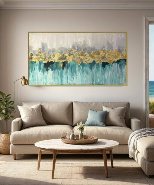 WhatsApp Image 2024 12 18 at 12.59.51 PM 5 Golden Horizon Serenity – Modern Abstract Wall Art 150*80cm