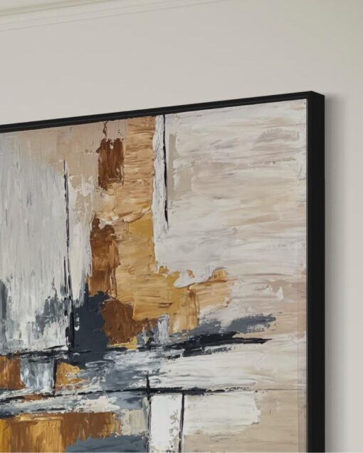 Urban Echo Harmony – Modern Abstract Textured Art 100*150cm - Image 2