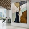 Timeless Earth Tones – Geometric Abstract Wall Art 110*150