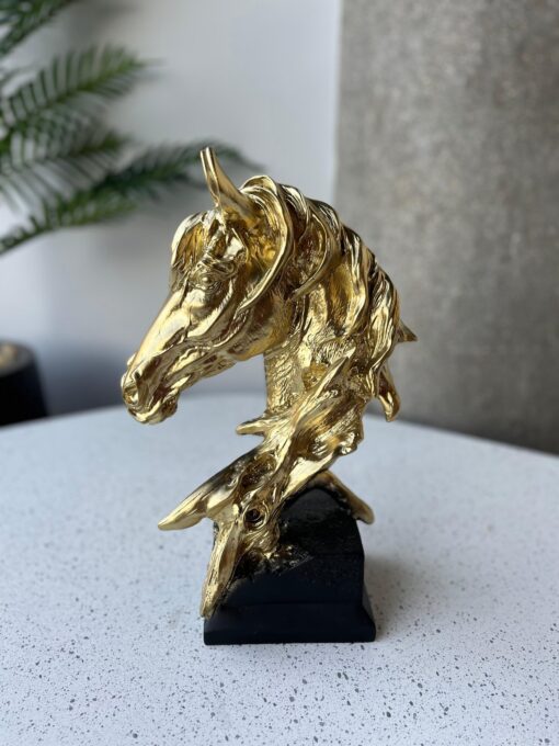 Golden Horse Duo Sculpture