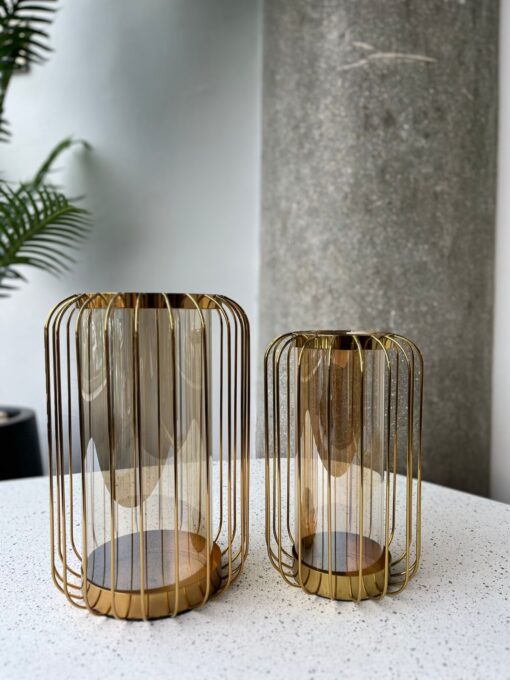 Radiance Gold Lantern Set 2pcs