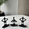 ad4308d6 edda 47a5 b7df 5600e6ee2f9c Black Yoga Figurines Trio – Decorative Sculptures set 3pcs