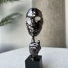 Midnight Silence Mask Sculpture