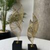 6ade55e3 3288 408c 979c 700c7990d759 scaled Golden Spiral Elegance Metal Sculpture – Set of 2