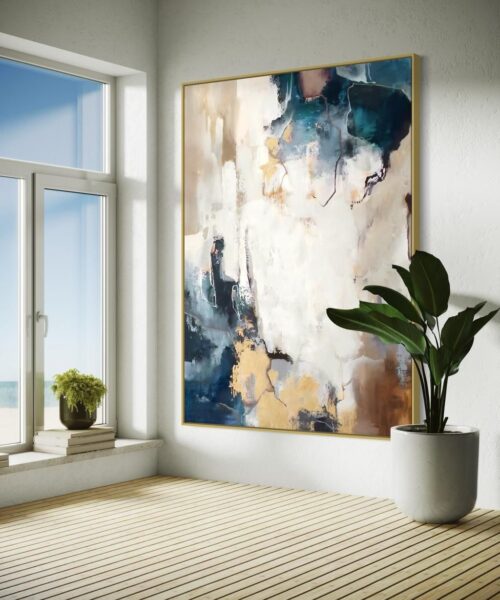 146aca3e aac0 4c66 b987 be020ce5ffe8 Coastal Mist: Abstract Horizon - Printed Canvas