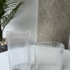Crystal Ripple: Glass Vase Duo Set(2P)