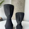 Noir Abstract Face Sculptures