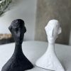 Monochrome Muse Face Sculptures