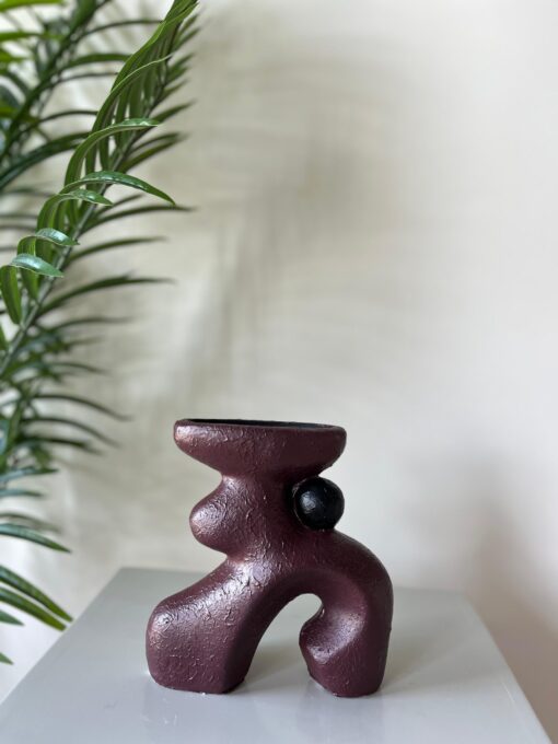 Obsidian Mocha Abstract Sculpture