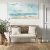 89508fc0 9603 45a9 bbb8 5faf571b7c09 Seagull Shoreline: Coastal Flight - Printed Canvas